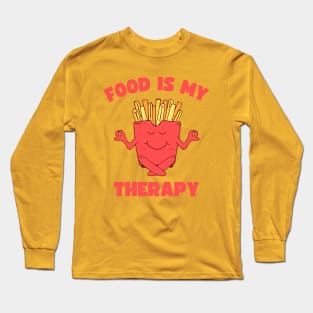 Food Is My Therapy Long Sleeve T-Shirt